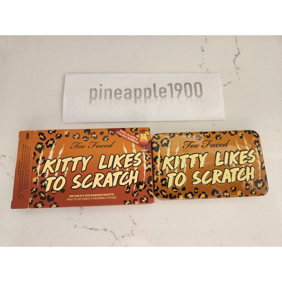 NIB Too Faced KITTY LIKES TO SCRATCH On The Fly Eyeshadow Palette - Picture 3 of 6